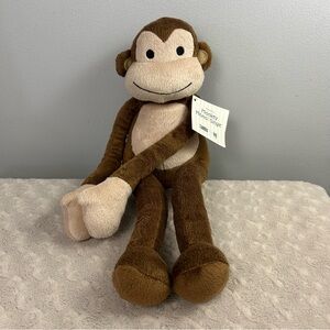 Lambs & Ivy Papagayo Monkey Plush Stuffed Animal Toy Brown Tan Long Legs Arms